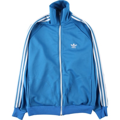 古着 80年代 アディダス adidas トレフォイルロゴ ジャージ トラックジャケット メンズXL相当 ヴィンテージ/eaa634544