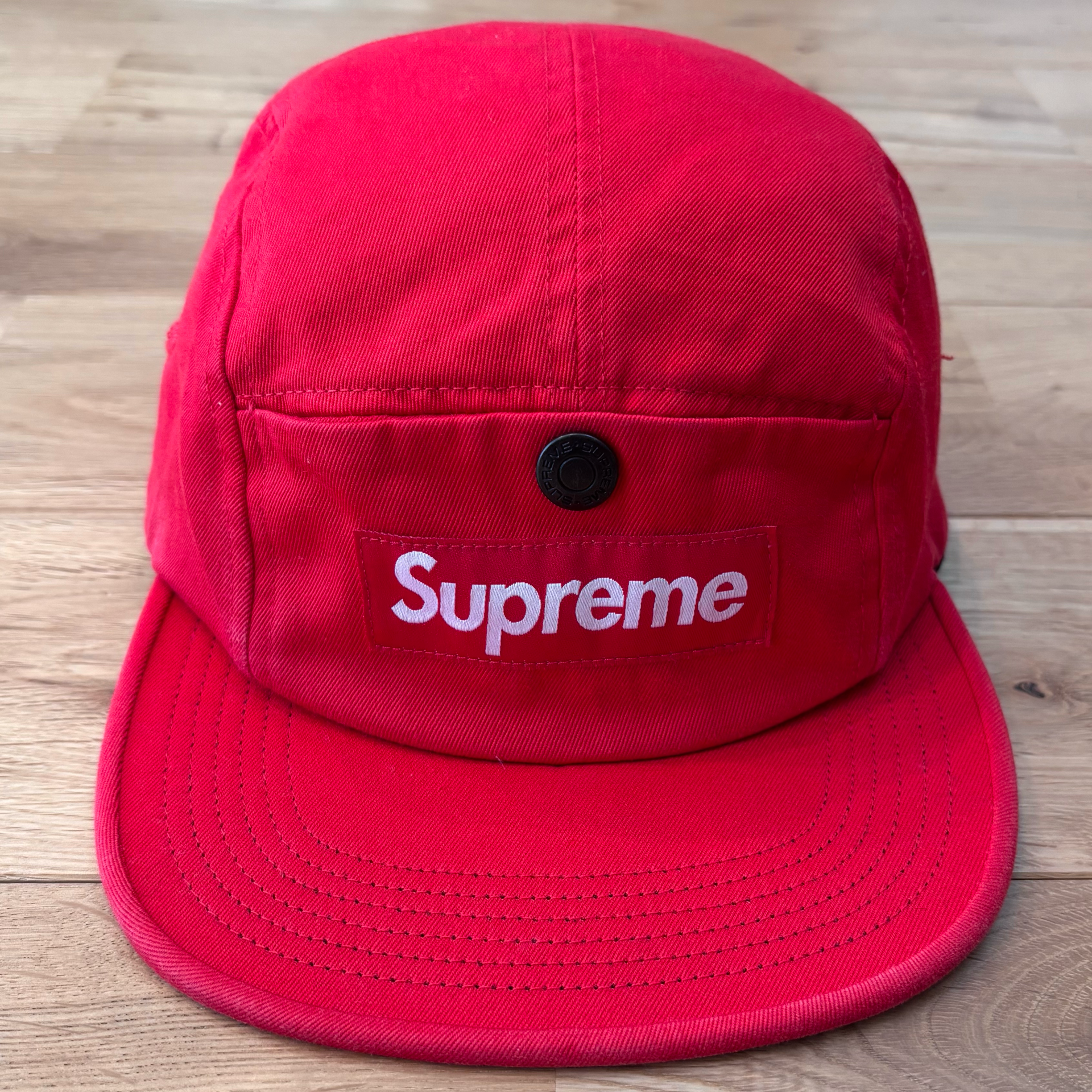 Supreme Snap Button Pocket Camp Cap スナップボタン ポケット ボックスロゴ キャップ
