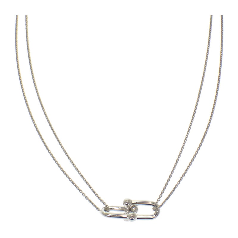 ティファニー TIFFANY&Co. ラージ ダブル リンク ペンダント 63104337 ネックレス シルバー925 レディース メンズ【中古】【Aランク】