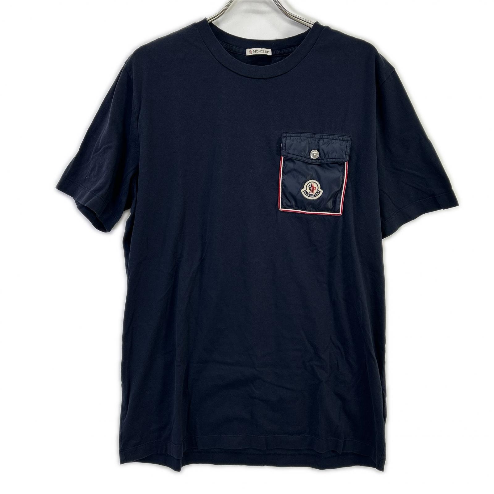 モンクレール 21年製 ネイビー S/S Tシャツ L