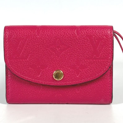 ルイヴィトン LOUIS VUITTON ポルトモネ・ロザリ M81521 モノグラムアンプラント コンパクトウォレット 2つ折り財布 モノグラムアンプラントレザー ローズポンディシェリ ピンク