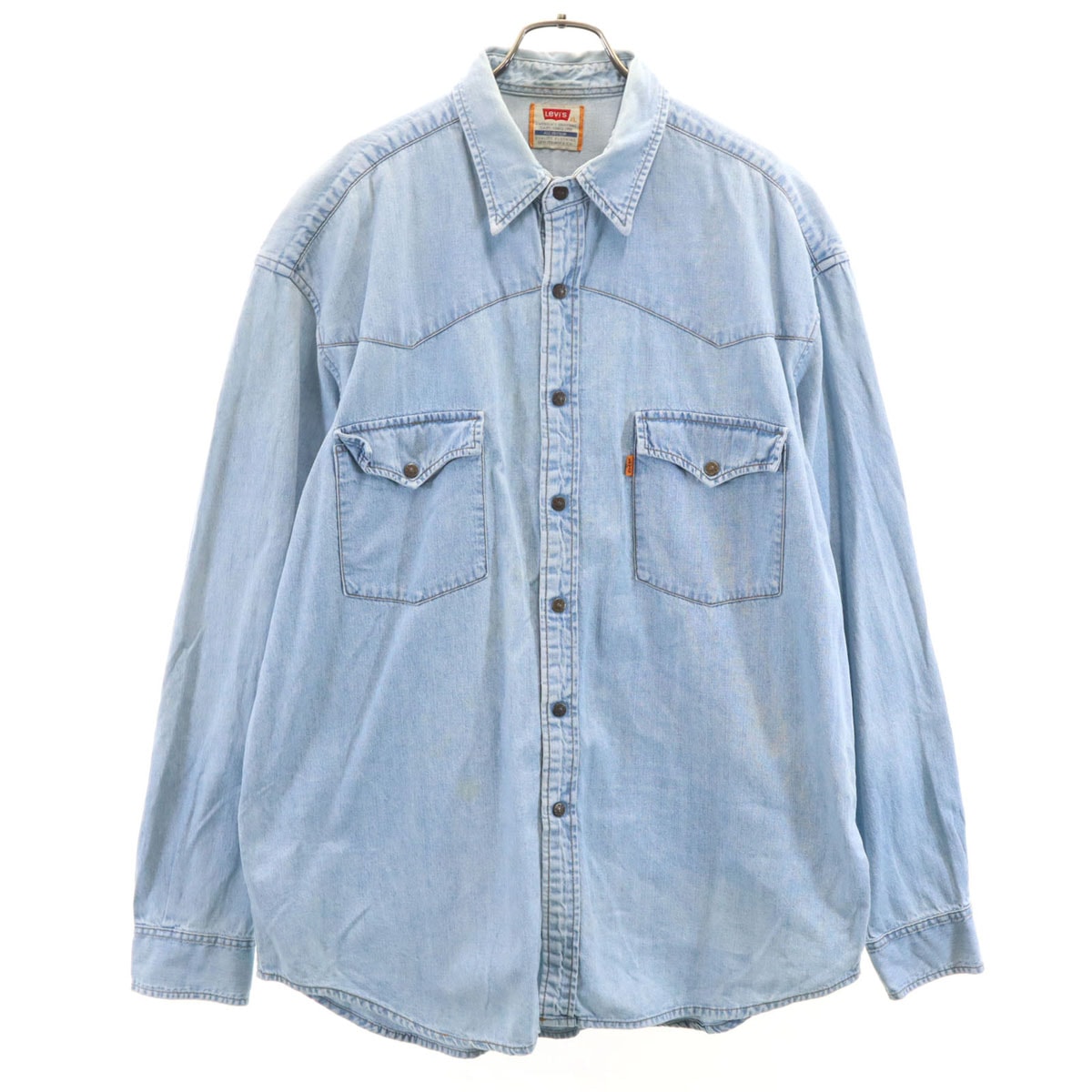 Levi's リーバイス 90s オールド 長袖 デニムシャツ XL ライトブルー