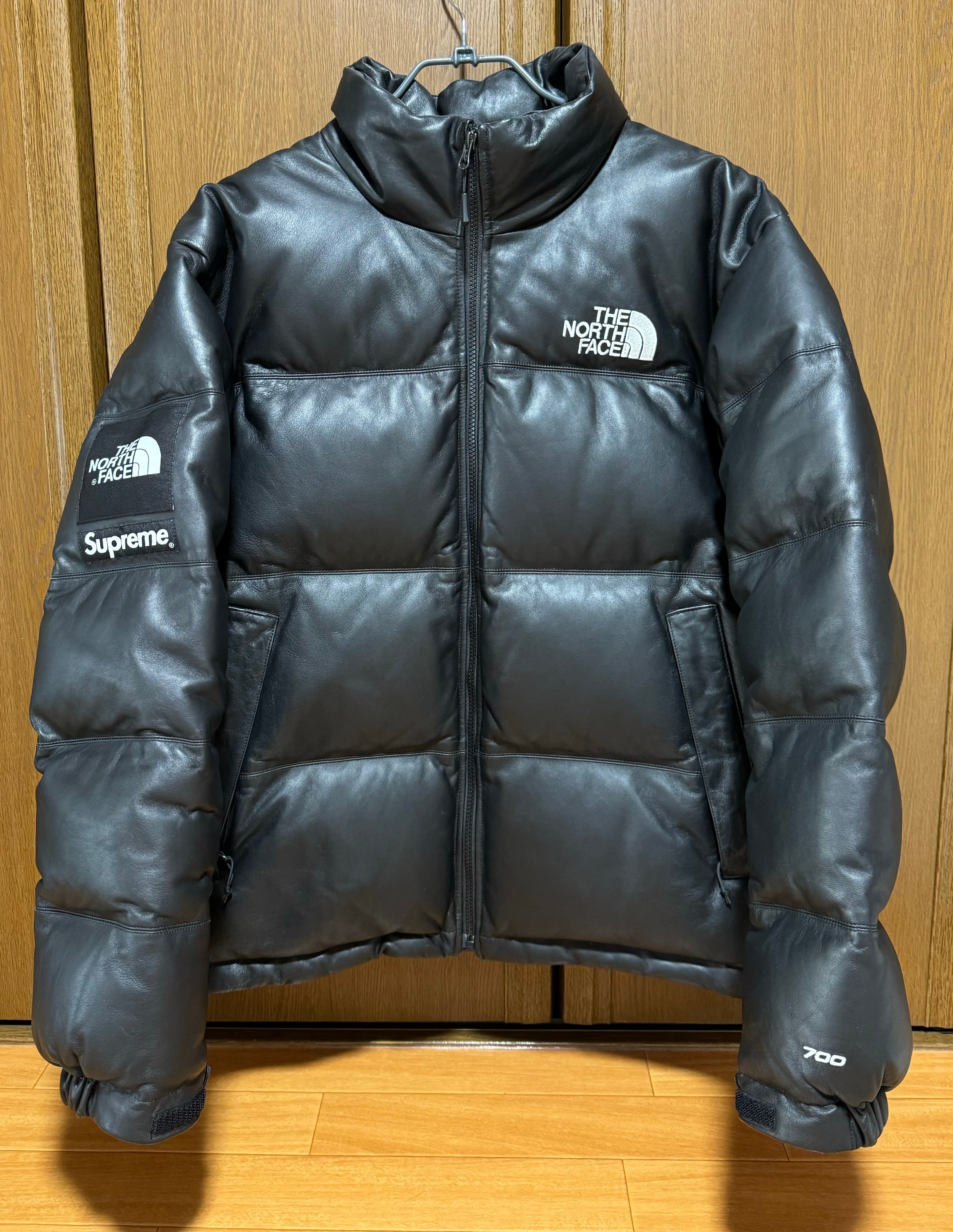 Supreme x The North Face Leather Nuptse Jacket "Black"