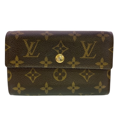 ルイヴィトン LOUIS VUITTON 三つ折り財布 モノグラム ポルトフォイユアレクサンドラ コンパクトウォレット M60047 ブラウン
