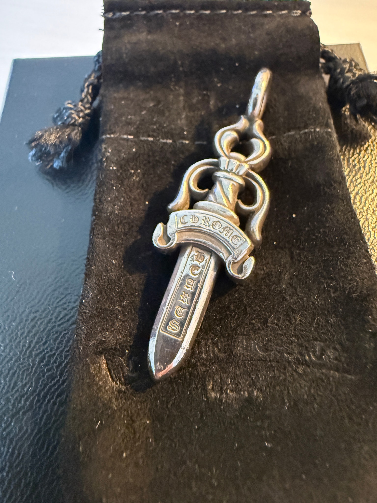 Chrome Hearts Double Dagger Pendant "Silver"
