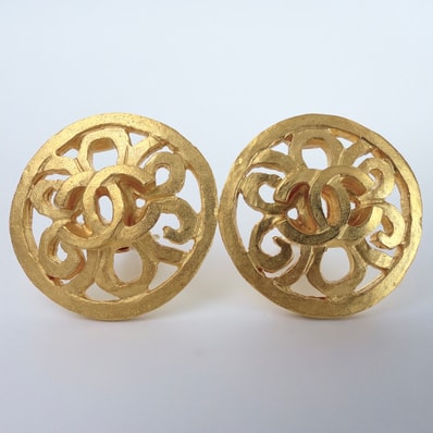 【極美品】CHANEL Pre-Owned シャネル プレオウンド フラワー イヤリング ヴィンテージ アクセサリー ゴールド