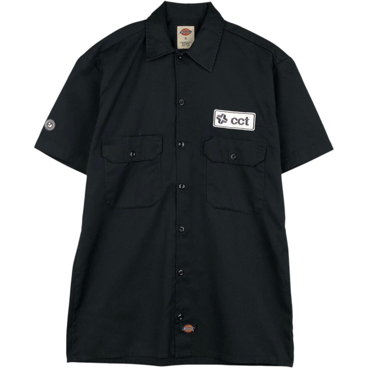 古着 ディッキーズ Dickies 半袖 ワークシャツ ボックスシャツ メンズS相当/eaa659127