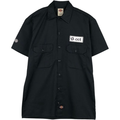 古着 ディッキーズ Dickies 半袖 ワークシャツ ボックスシャツ メンズS相当/eaa659127