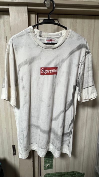 Supreme x MM6 Maison Margiela Box Logo Tee "White"