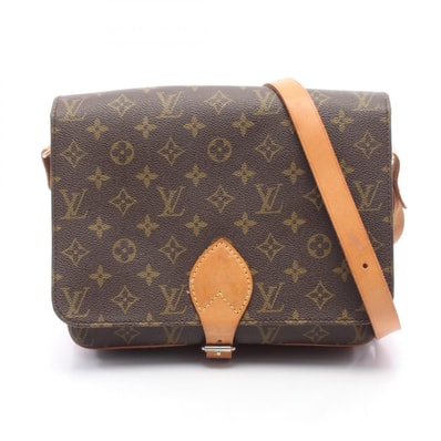 ルイ・ヴィトン LOUIS VUITTON カルトシエールGM ショルダーバッグ バッグ PVCコーティングキャンバス レザー モノグラム レディース ブラウン系 M51252 【中古】