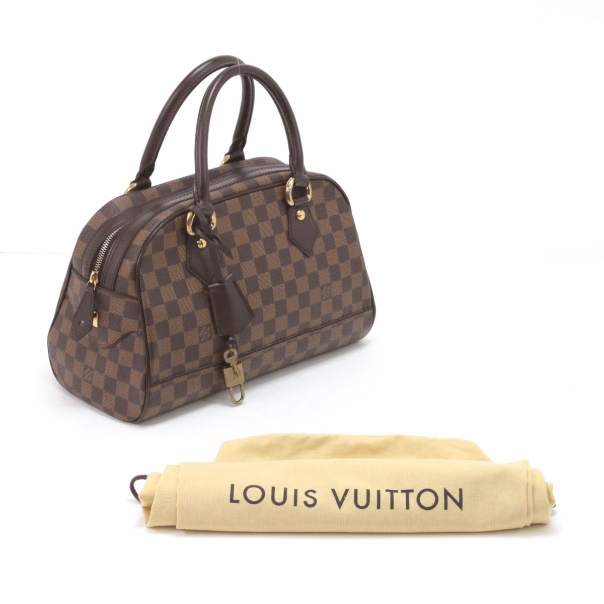 LOUIS VUITTON ルイヴィトン ハンドバッグ ダミエ ドゥオモ N60008 ブラウン