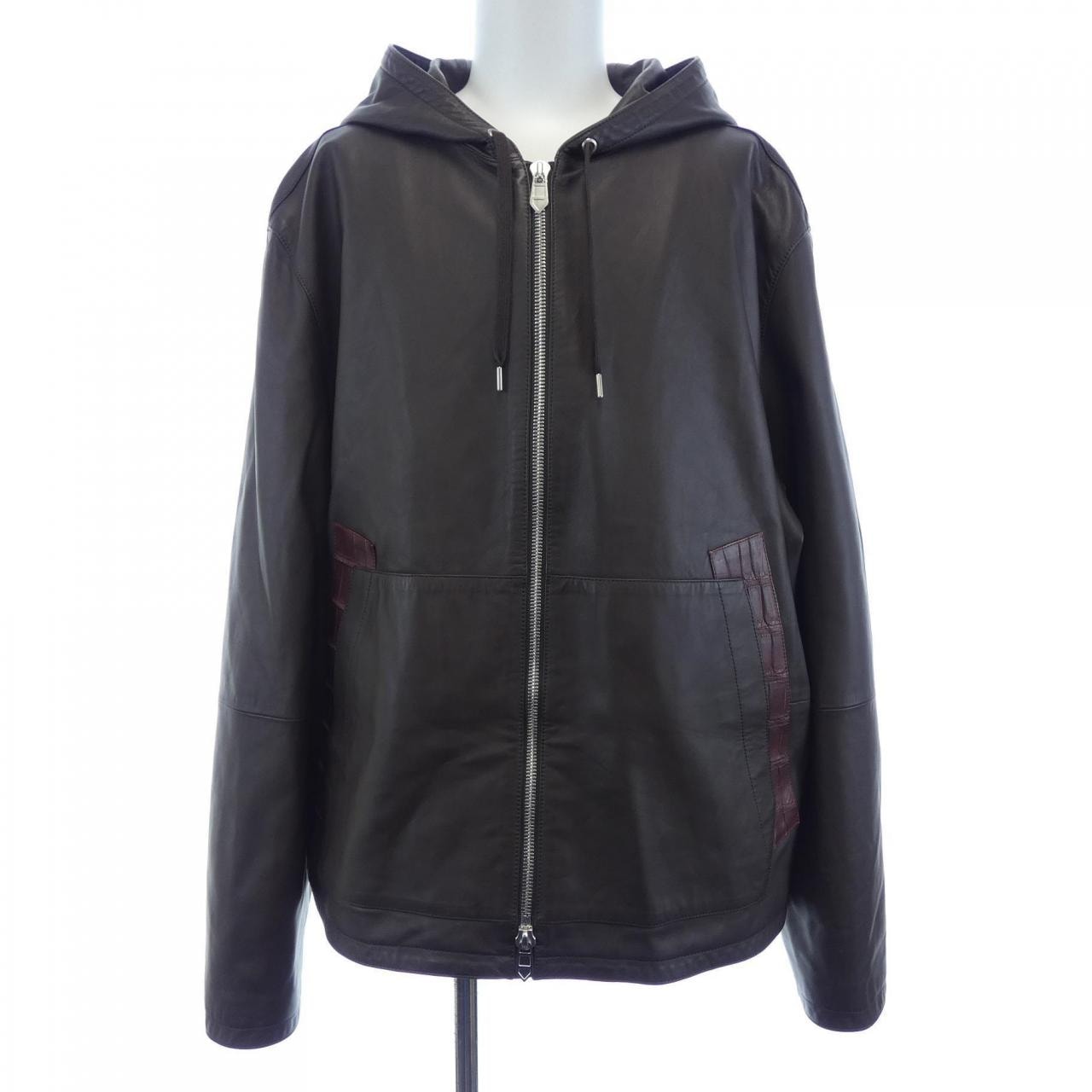 エルメス HERMES OD-0833 レザージャケット