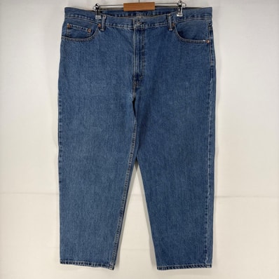 古着 リーバイス Levi's デニム パンツ 5ポケット 550 テーパード ジップ 大きいサイズ w46 L29 ブルー メンズ