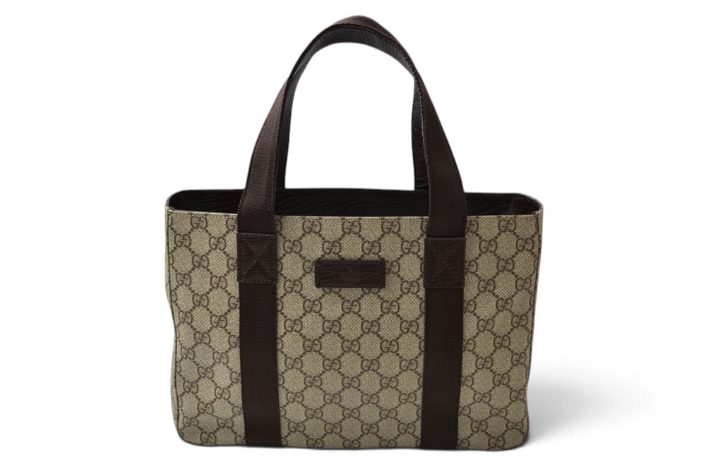 グッチ トートバッグ/ハンドバッグ GUCCI GGスプリーム 141976 PVC GGブラウン/ベージュ【中古】