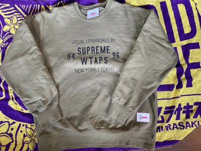 Supreme / WTAPS Crewneck "Light Olive"