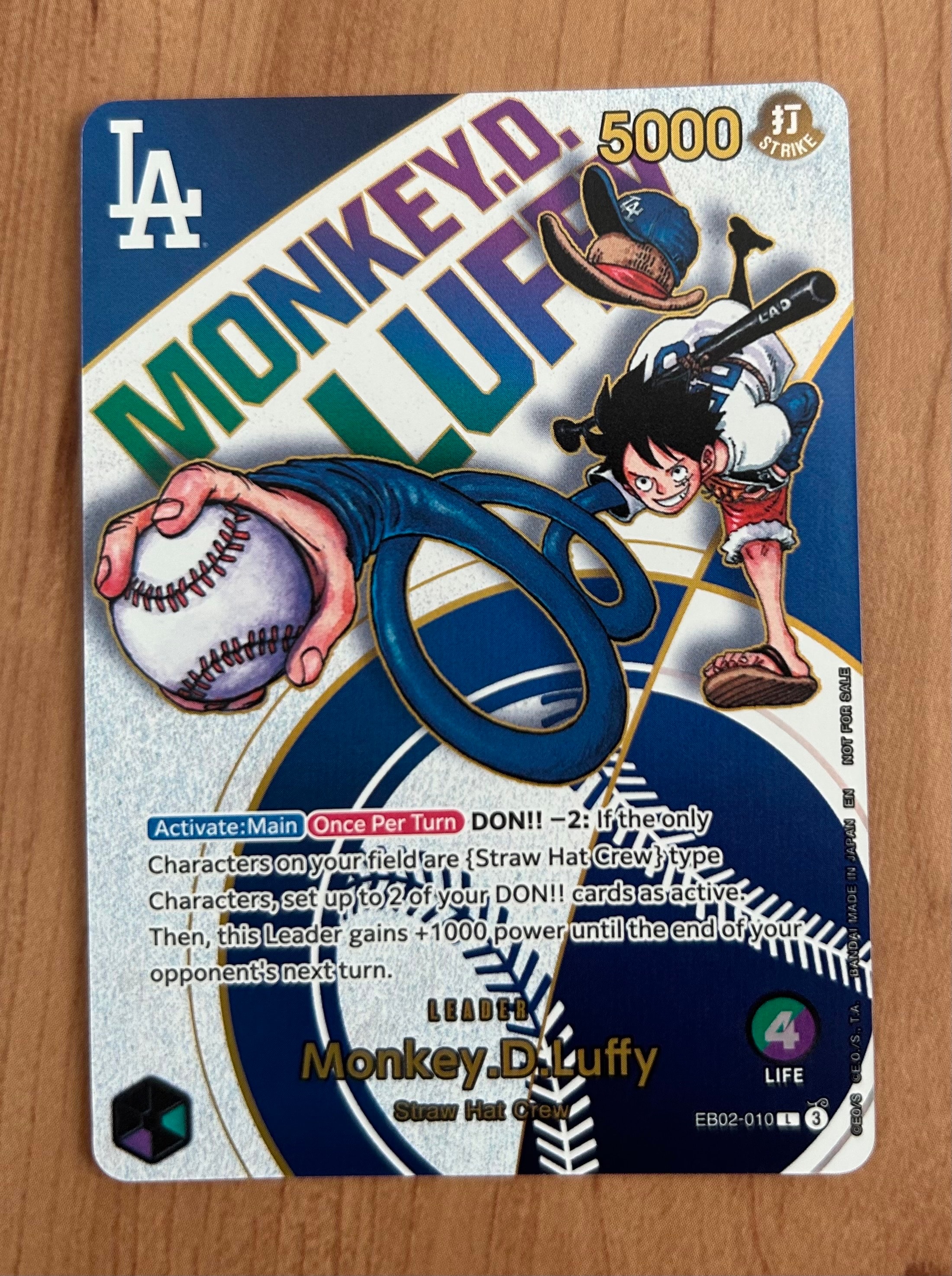 状態B】モンキー・D・ルフィ L [EB02-010]【英語版】(プロモーション