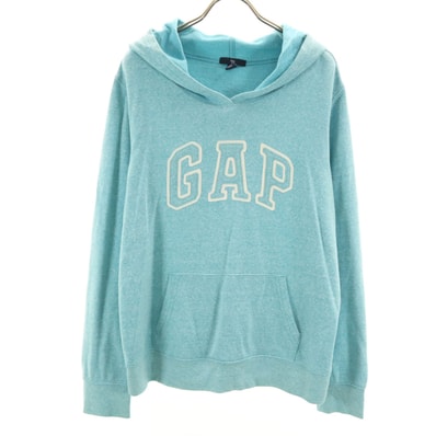 GAP ギャップ 長袖 パーカー M ブルー