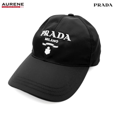PRADA プラダ RE-NYLON ロゴ刺繍 ベースボール キャップ
帽子 ハット ICチップ ナイロン M ブラック ユニセックス
【中古】