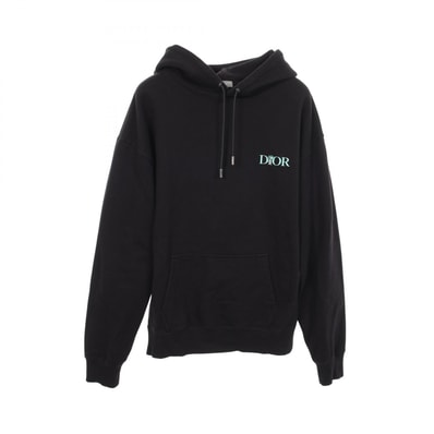 ディオール Dior JARDIN パーカー 衣料品 トップス コットン メンズ ブラック系 293J678B0531 【中古】