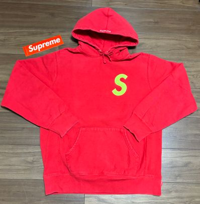 Supreme S Logo Hooded Sweatshirt "Red" (19FW)