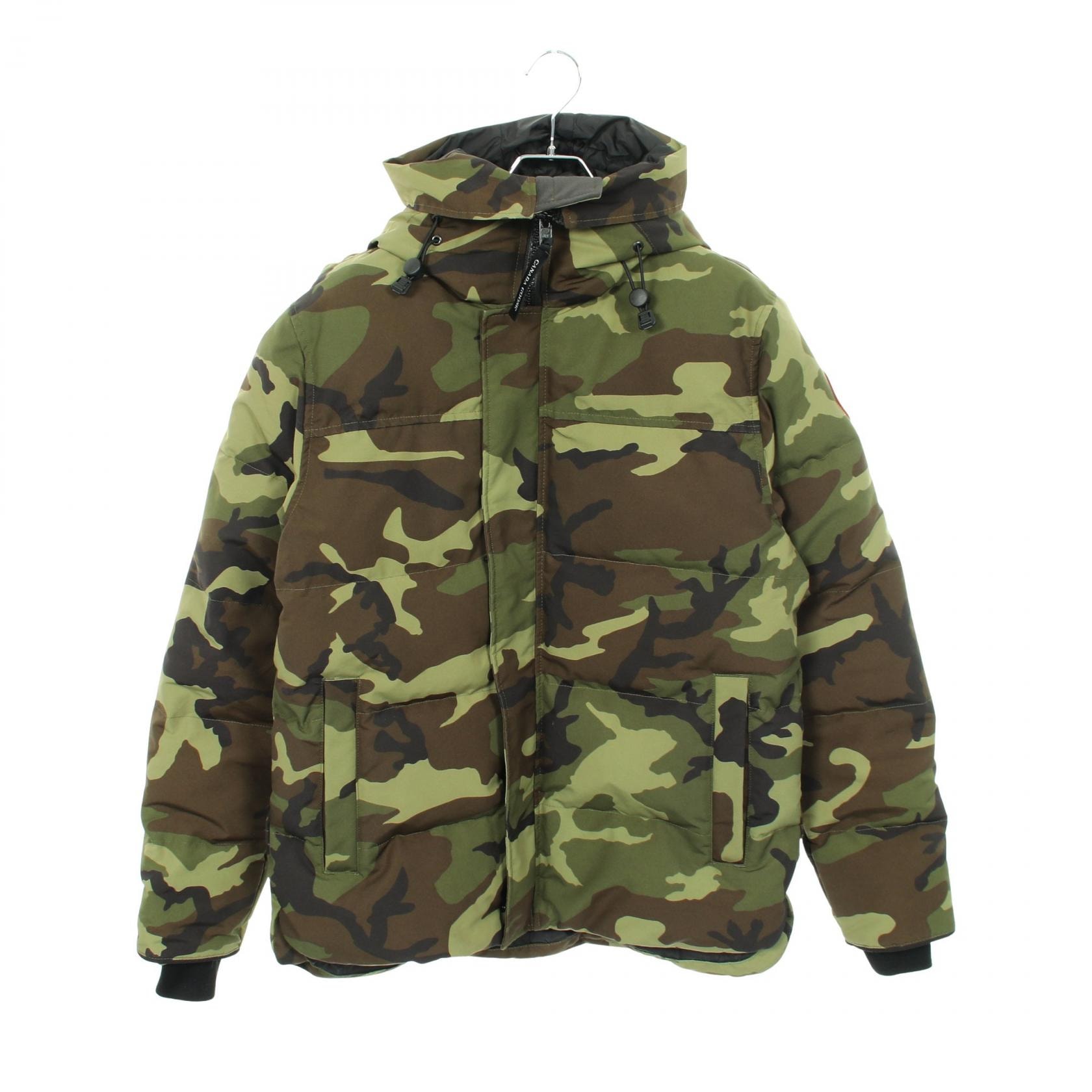 カナダグース CANADA GOOSE MACMILLAN PARKA マクミランパーカー カモフラージュ フード付き ダウンジャケット 衣料品 アウター ポリエステル メンズ カーキ系 / マルチカラー 3804M 【中古】