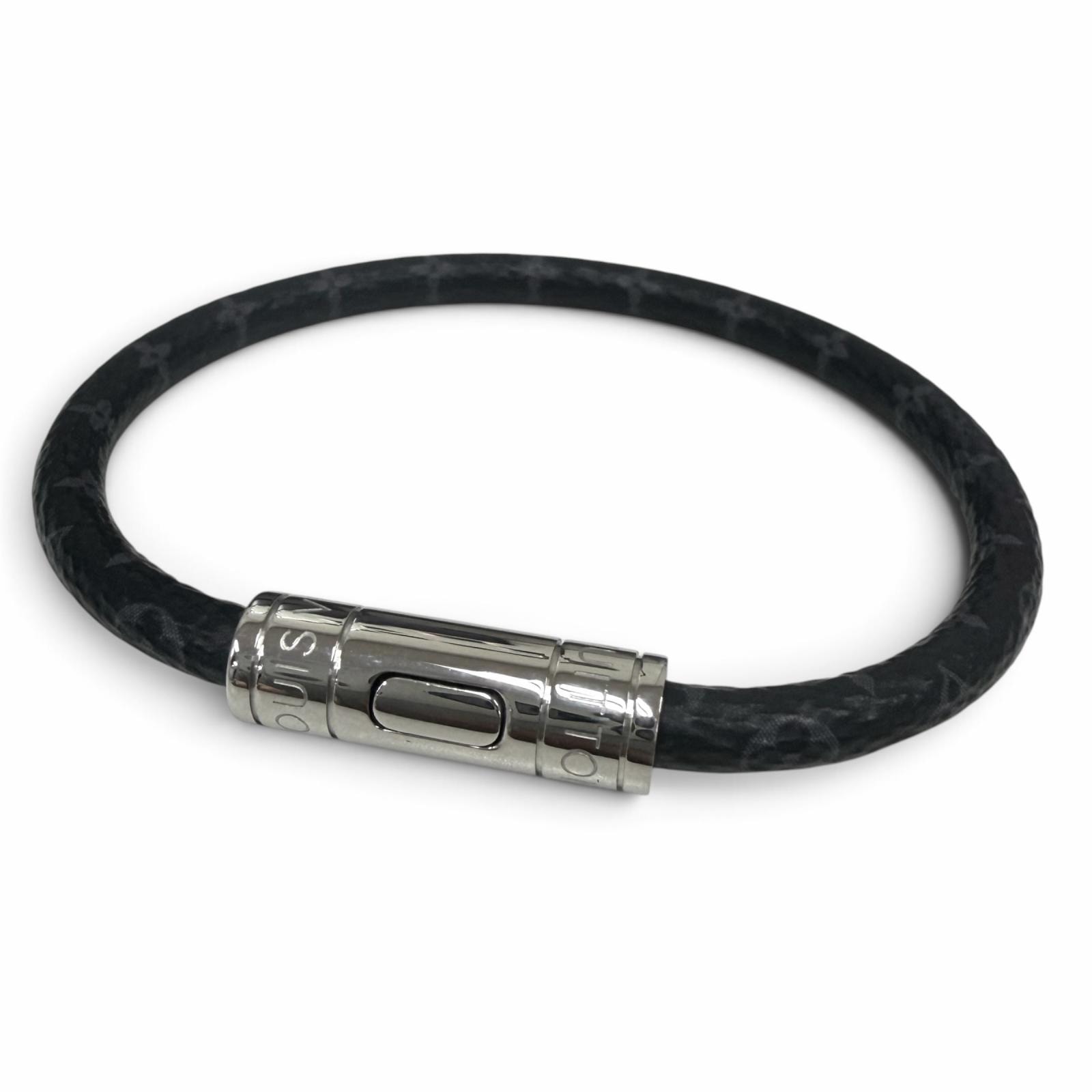 極美品 ルイヴィトン ブレスレット キープ イット ブラック メンズ M4026E