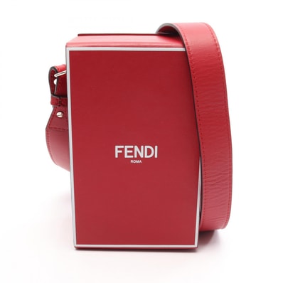 フェンディ FENDI ボックス ショルダーバッグ バッグ レザー メンズ レディース レッド系 【中古】