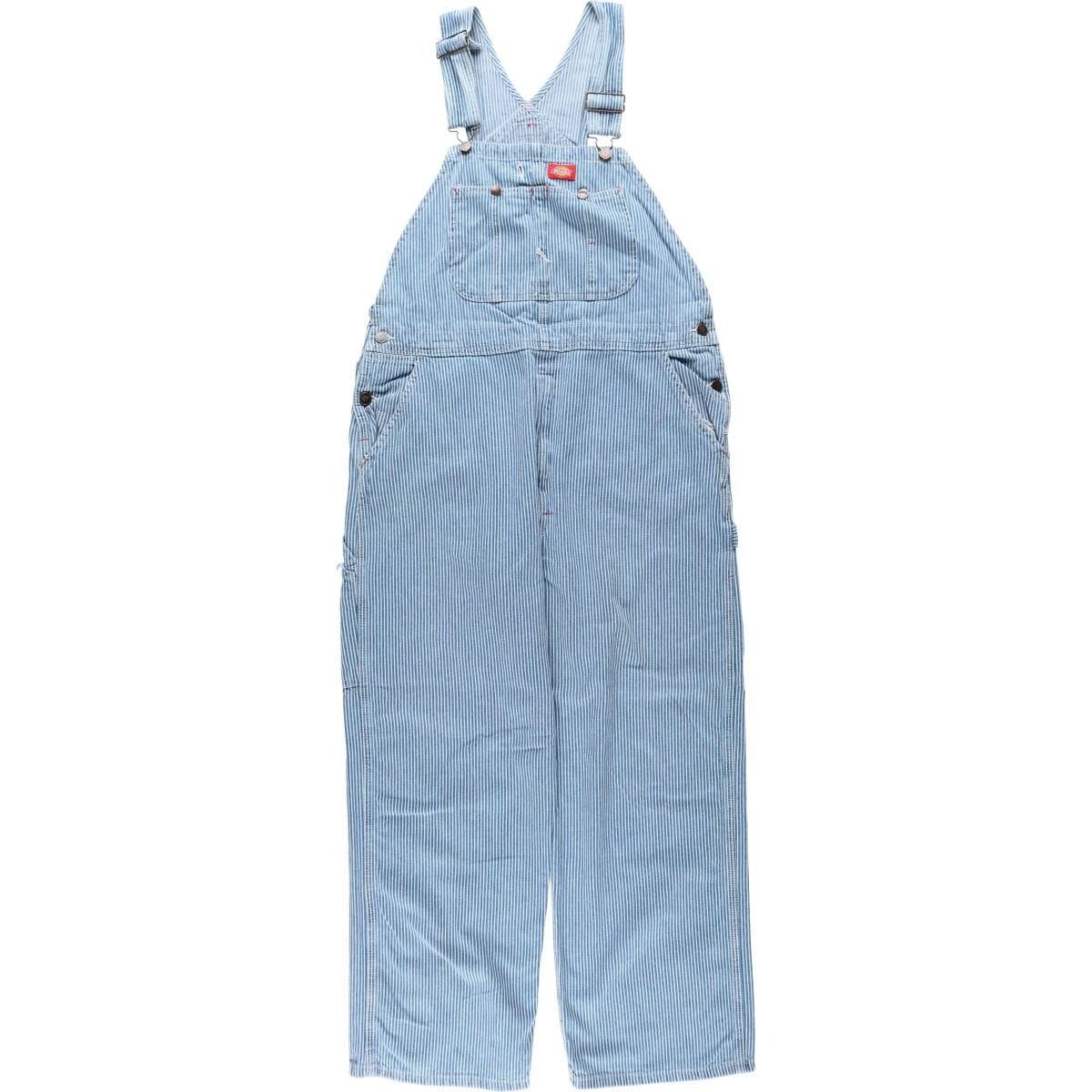 古着 90年代 ディッキーズ Dickies ヒッコリーストライプ オーバーオール メンズw39相当/eaa630418