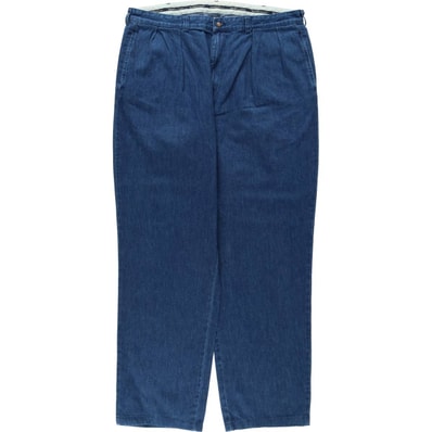 古着 ラルフローレン Ralph Lauren POLO RALPH LAUREN ツータック テーパードデニムパンツ デニムスラックス メンズw39相当/eaa640546