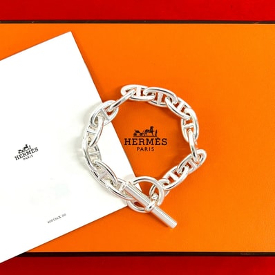 HERMES エルメス シェーヌダンクル GM ブレスレット 13コマ シルバー925 ブレスレット シルバー
b0671