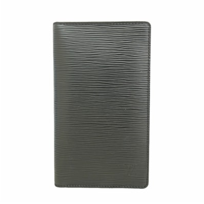 【6hf6203】ルイヴィトン 手帳カバー エピ ポルトカルトクレディ ノワール【中古】メンズ レディース ユニセックス