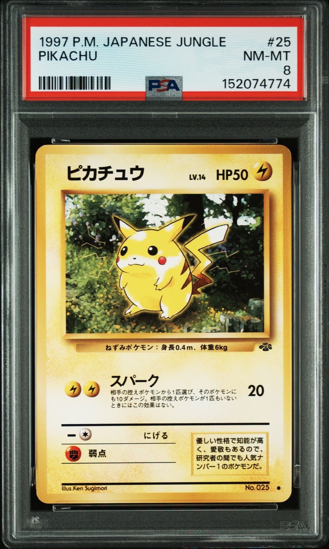 他鑑定品】ピカチュウ ○ : 旧裏 [PMCG2 No.025](拡張パック「ポケモン