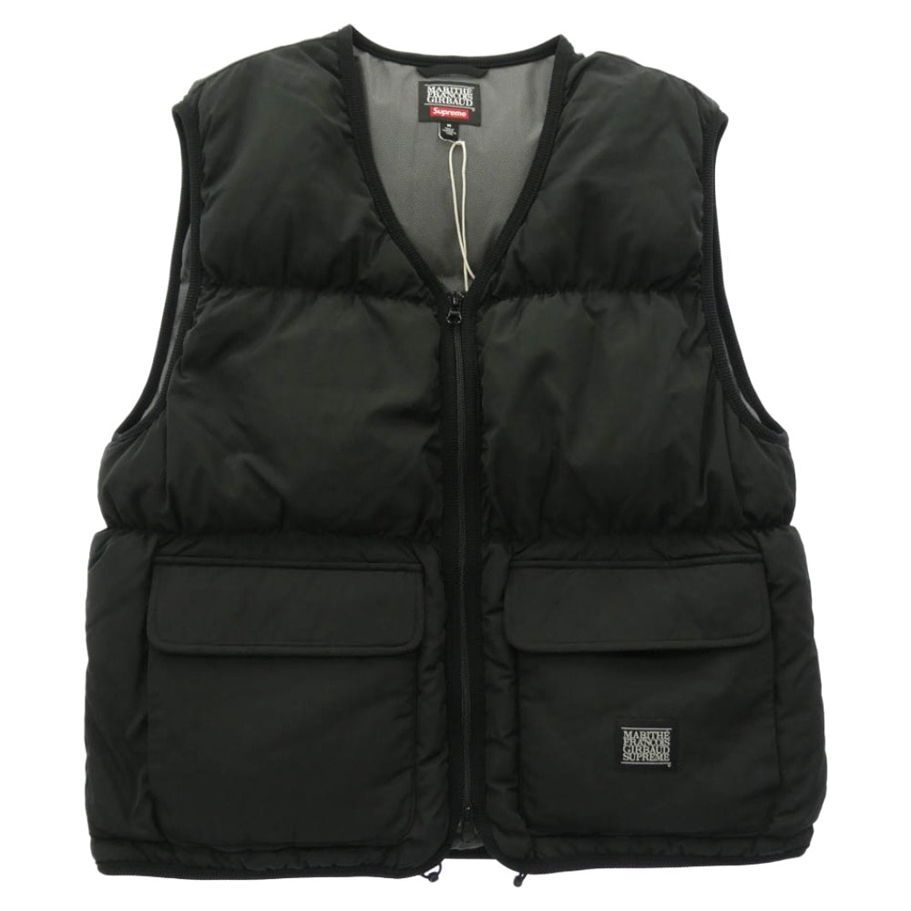 Supreme シュプリーム ベスト 25SS x Marithe + Francois Girbaud マリテフランソワジルボー Down Puffer Vest ダウン パファー ベスト ブラック系 M【新古品】【未使用】【中古】