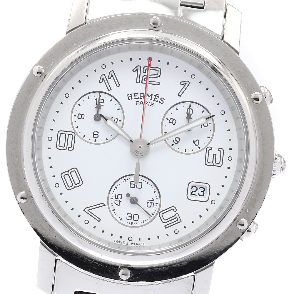 エルメス クリッパー クロノ CL1.910 メンズ 【中古】