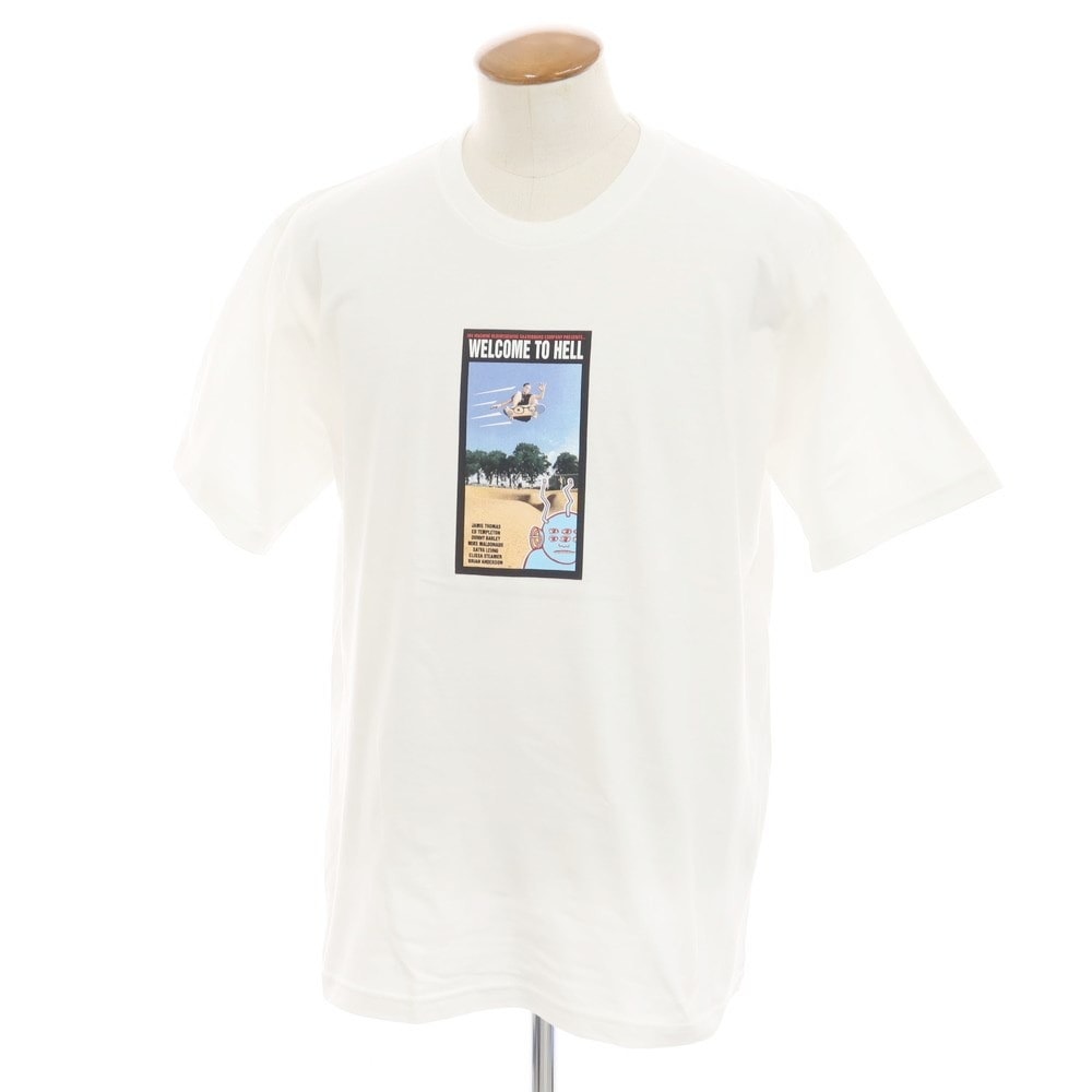 【中古】シュプリーム Supreme 2024年春夏 Toy Machine Welcome To Hell Tee コットン 半袖Tシャツ ホワイト【サイズM】【メンズ】