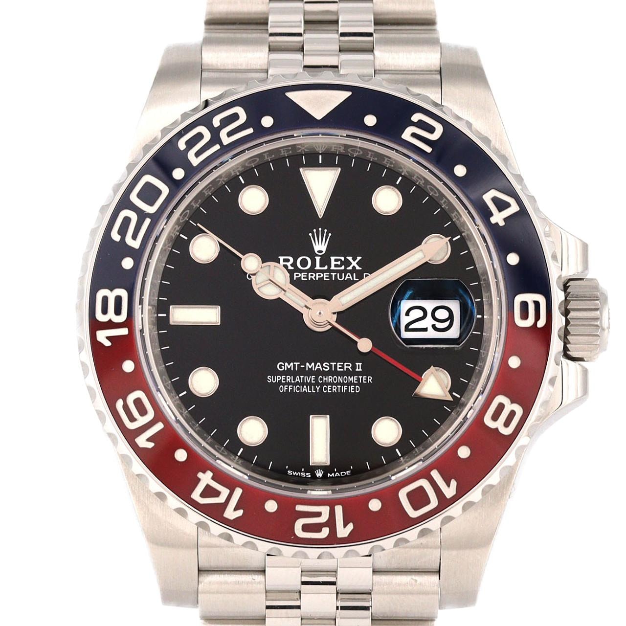 ロレックス GMTマスターII 126710BLRO・5 SS 自動巻 ランダム番