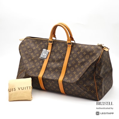 LOUIS VUITTON ルイ・ヴィトン キーポル55 Monogram キーポル55 M41424 MI8912 ボストンバッグ Monogram Canvas Brown レディース