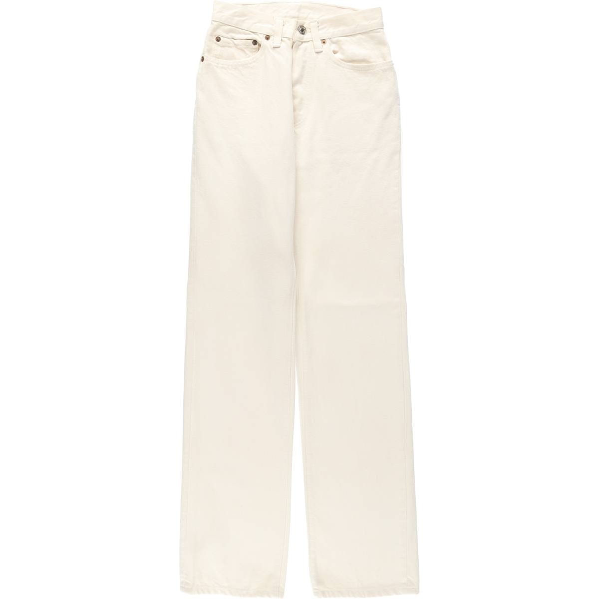古着 80年代 リーバイス Levi's 26501-8821 ホワイトデニム ストレートデニムパンツ USA製 レディースS(w25)相当 ヴィンテージ/eaa649065