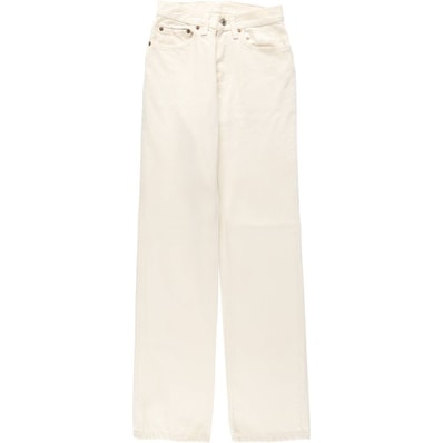 古着 80年代 リーバイス Levi's 26501-8821 ホワイトデニム ストレートデニムパンツ USA製 レディースS(w25)相当 ヴィンテージ/eaa649065