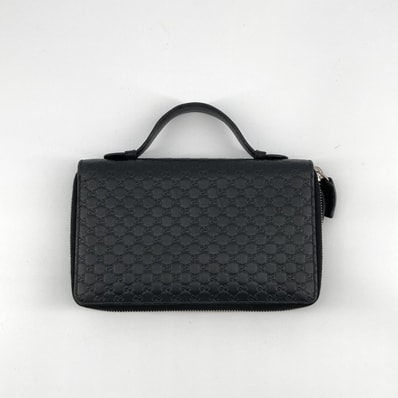 GUCCI(グッチ) マイクロ グッチシマ オーガナイザー 449246 長財布 ブラック