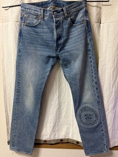 Stussy × LEVI'S Embossed 501 "Denim" A52180000