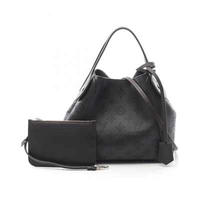 ルイ・ヴィトン LOUIS VUITTON ヒナPM トートバッグ バッグ レザー マヒナ ノワール レディース ブラック系 / ブラウン系 M54350 【中古】