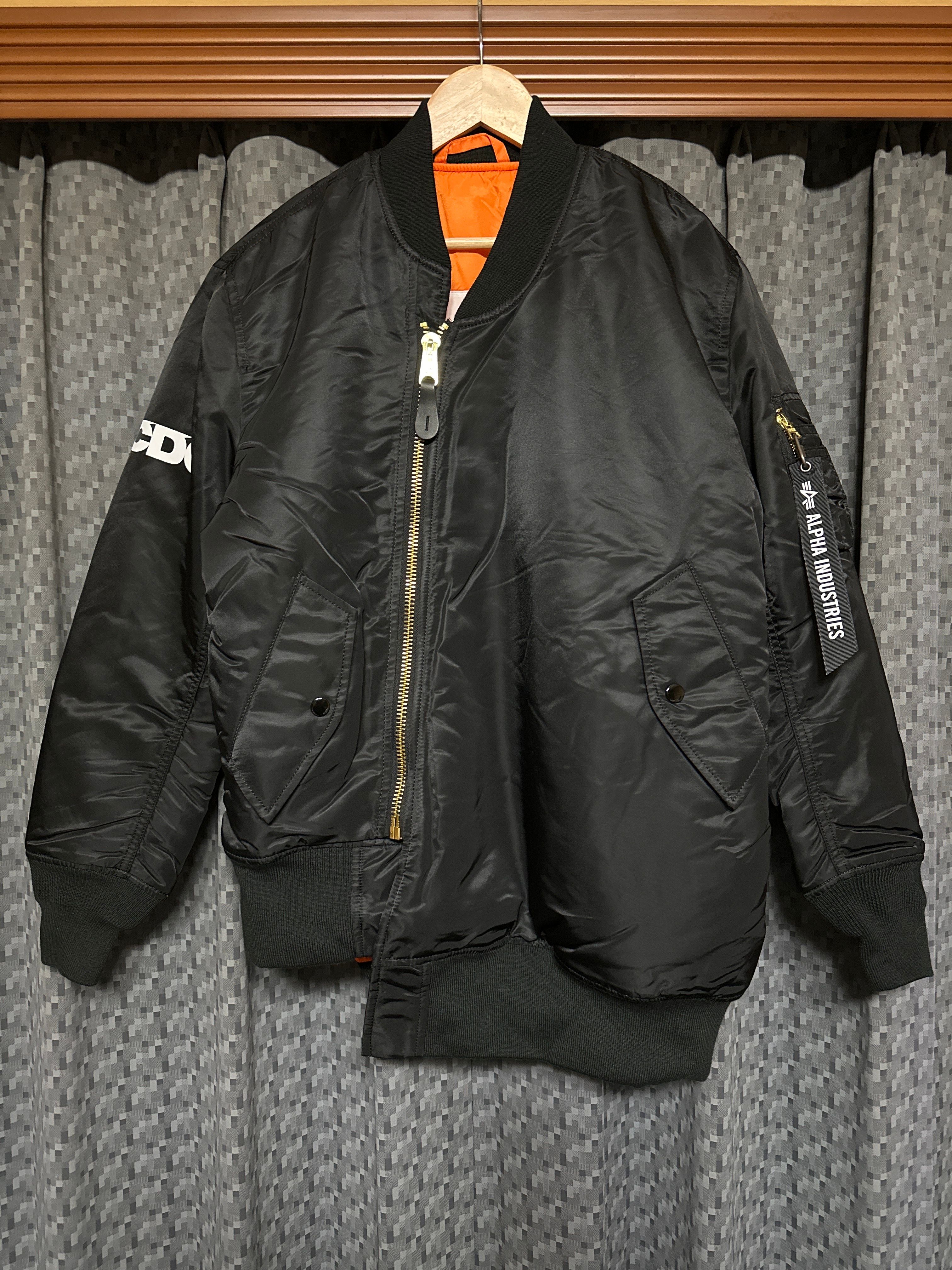 COMME des GARCONS ALPHA BIAS MA-1 JACKET "Black"