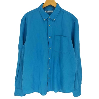 製品染め リネンコットン L/S シャツ【1143412702144】