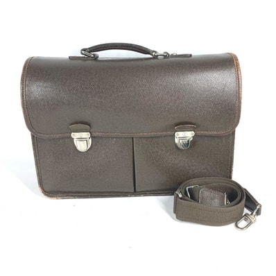 ルイヴィトン LOUIS VUITTON アントン M32618 タイガ カバン 2WAYバッグ 書類バッグ トートバッグ ハンドバッグ ビジネスバッグ タイガレザー グリズリ ブラウン