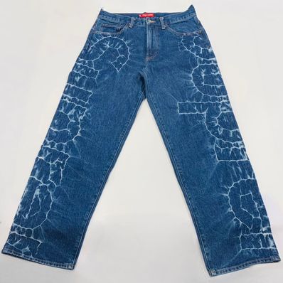 Supreme Shibori Loose Fit Jean "Rigid Indigo"