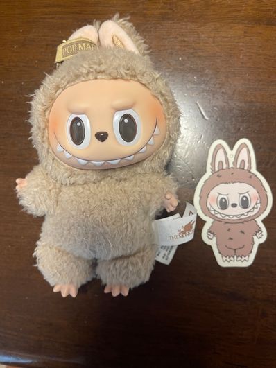 POP MART THE MONSTERS (LABUBU) Exciting Macaron Plush Series TOFFEE