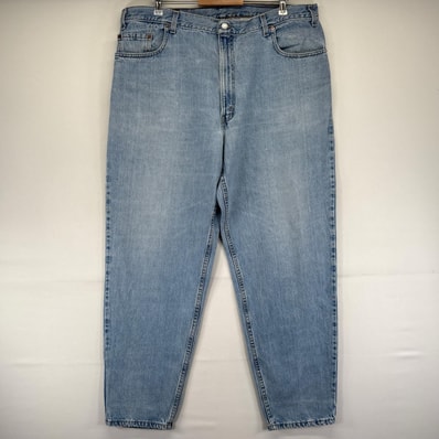 古着 90's/90年代 リーバイス Levi's USA製 デニム パンツ 560 ジーパン テーパード バギー W42 L32 ブルー系 メンズ