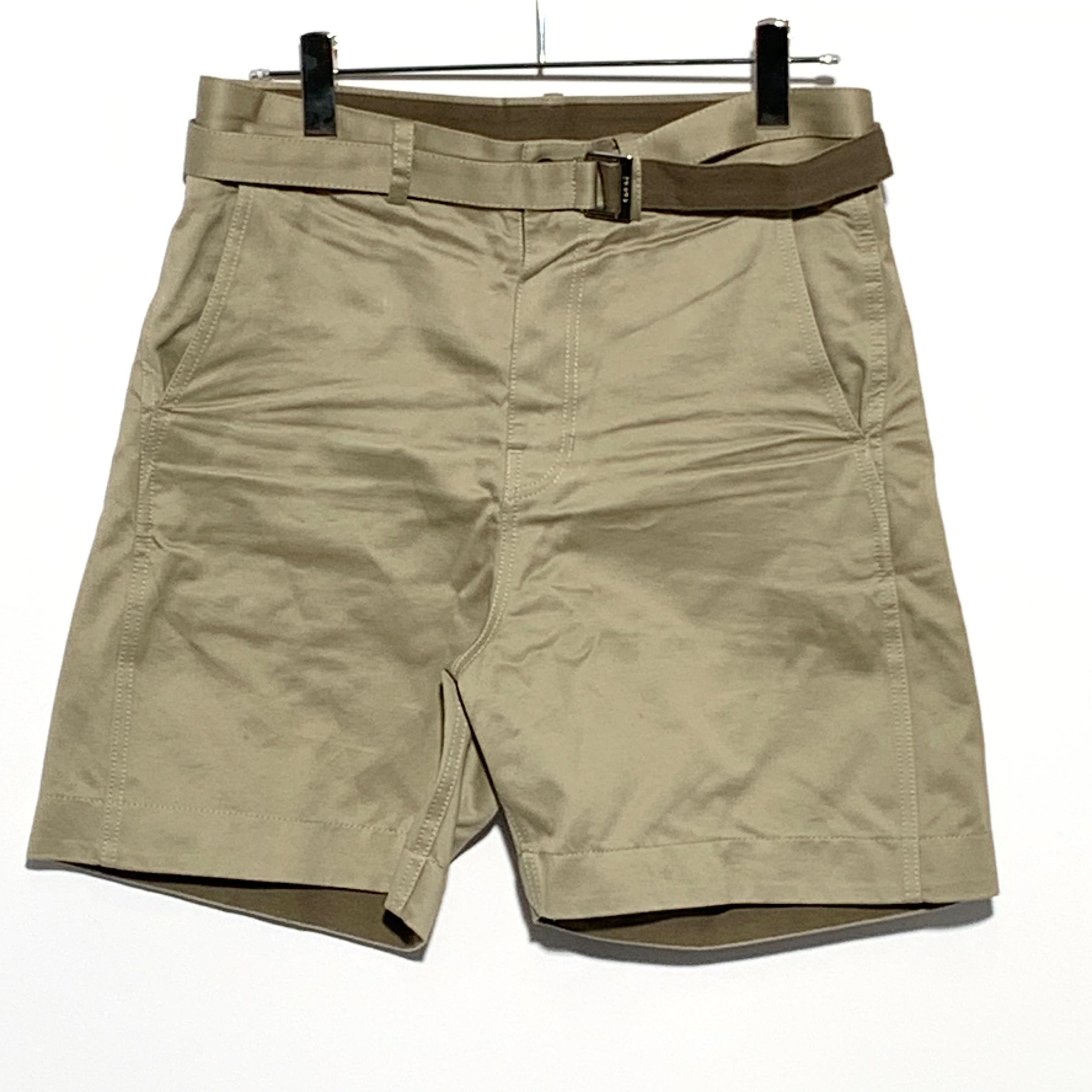 sacai Cotton Chino Shorts "Beige"