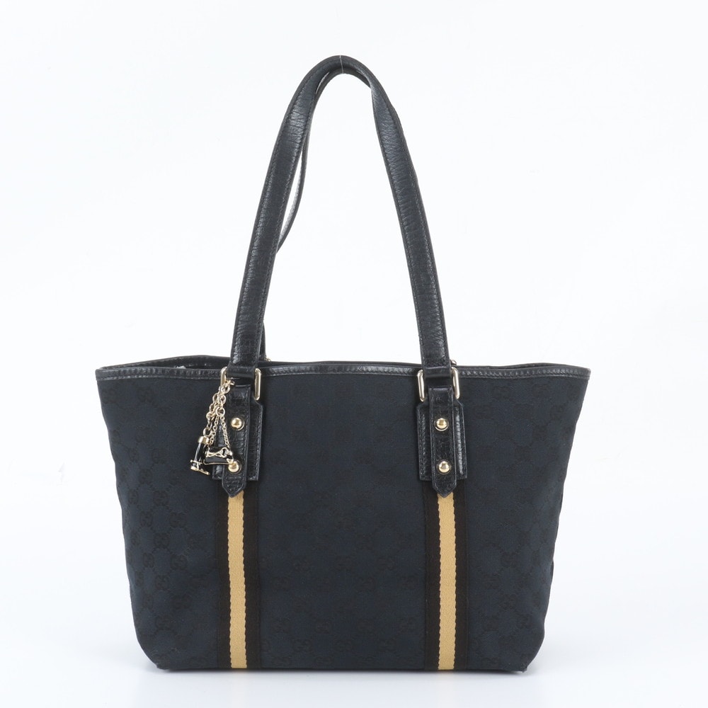■美品 グッチ シェリー ラインGGキャンバス 137396 トート バッグ